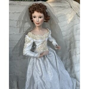 1997 Ashton-Drake Bride Doll by Saudra Rilouo 8265FB Porcelain Collector Edition